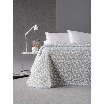 Colcha Jacquard De Primavera Estoralis Para Cama De 90 Cms. Onix Gris