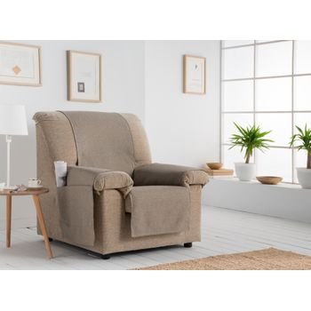 Funda De Sofá Practica, Salva Sofa Baden, 1 Plaza 55 X 220 Cm.  Beige Estoralis