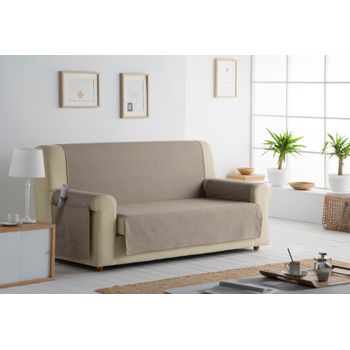 Funda De Sofá Practica, Salva Sofa Baden, 3 Plazas 150 X 220 Cm.  Beige Estoralis