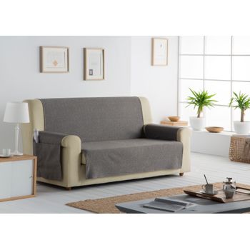 Funda De Sofá Practica, Salva Sofa Baden, 2 Plazas 110 X 220 Cm.  Taupe Estoralis