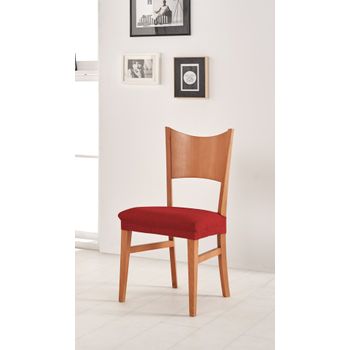 Funda Asiento De Silla Elástica Adaptable Berta, Asiento.  Rojo Estoralis