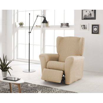 Funda De Sillon Relax Elástica Adaptable Berta, 1 Plaza - 70 - 110 Cm.  Maquillaje Estoralis