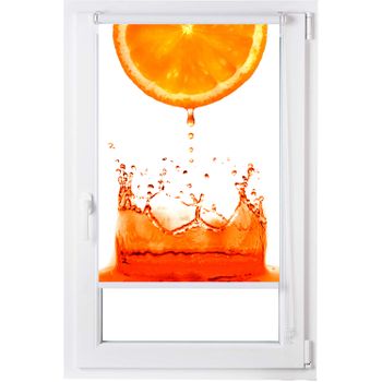 Estor Enrollable Digital Easyfix Cocina, Zumo De Naranja,  De Ancho Por Largo, 45x150 ,cms.