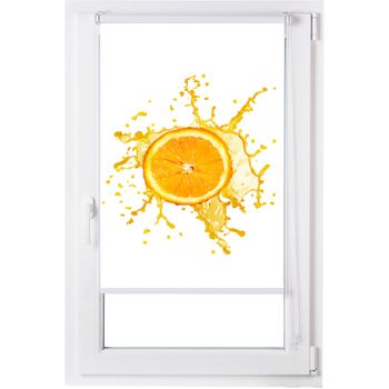 Estor Enrollable Digital Easyfix Cocina, Naranja Fresca De Ancho Por Largo, 80x150 ,cms.