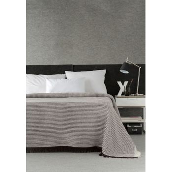 Plaid, Foulard, Colcha Multiusos Para Sofá O Cama Alaia 125x180cm Gris  Lappetcovers con Ofertas en Carrefour