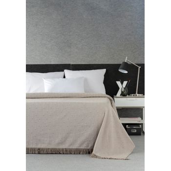 Colcha Multiusos Sofa, Cubrecama, Jarapas, Manta Foulard, Plaid.  (230x260cm, Cuadro Gris) - Home Mercury con Ofertas en Carrefour