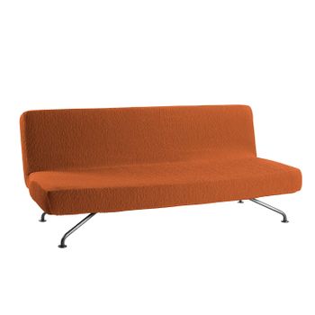 Funda De Sofa Clic Clac Elástica Adaptable Beta, Clic-clac 3 Plazas - 180 - 200 Cm.  Naranja Estoralis