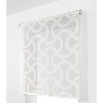 Estor Enrollable Transucido Bronn, 90 X 175 Cm. Blanco Estoralis