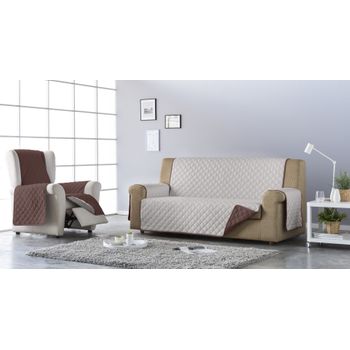 Funda De Sofa Bielastica Adaptable Z51, 4 Plazas - 210 - 240 Cm. Crudo  Estoralis con Ofertas en Carrefour