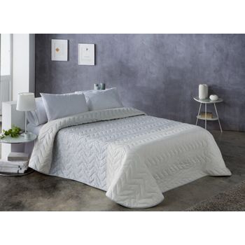 Colcha Jacquard De Primavera Estoralis Para Cama De 135 Cms. Belo Gris