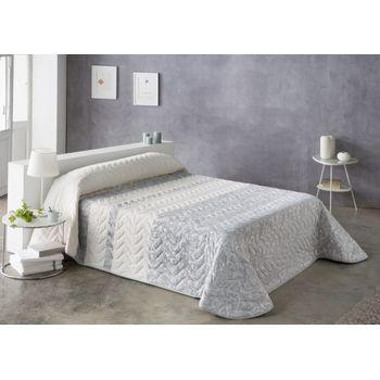 Colcha Jacquard De Primavera Estoralis Para Cama De 135 Cms. Nova Gris