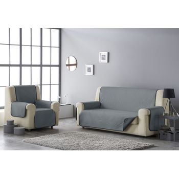 Funda sofá Relax Geo Teflon - Tejido Acolchado - 3 plazas - Color Lino C18  : : Hogar y cocina
