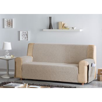 Funda De Sofá Practica, Salva Sofa Triste, 1 Plaza 55 X 220 Cm.  Tabaco Estoralis