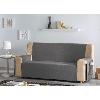 Funda De Sofá Practica, Salva Sofa Luna, 3 Plazas 150 X 220 Cm. Marron  Estoralis con Ofertas en Carrefour