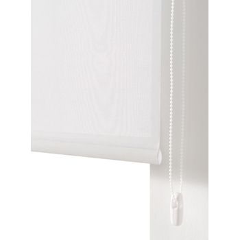 Estor Enrollable Transucido Bran, 130 X 175 Cm. Blanco Estoralis