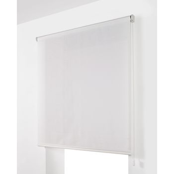 Estor Enrollable Transucido Bran, 150 X 250 Cm. Blanco Estoralis