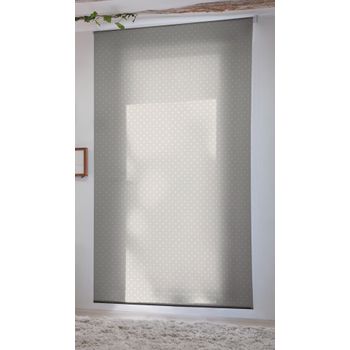 Estor Enrollable Transucido Impreso Digital 110x250 Cm.  Motas-2 Beige Estoralis