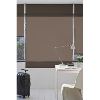 Estor Enrollable Sin Taladrar Easy Fix Translucido Robert, 100 X 190 Cm.  Taupe con Ofertas en Carrefour