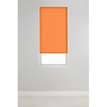 Estor Enrollable Sin Taladrar Easy Fix Translucido Aral,  45 X 180 Cm. Naranja