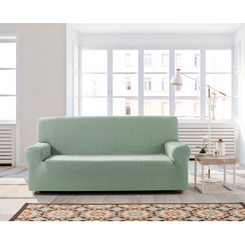 Funda De Sofa Elástica Adaptable Beta, 2 Plazas - 140 - 170 Cm.  Verde Estoralis