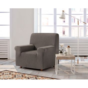 Funda De Sofa Elástica Adaptable Beta, 1 Plaza - 80 - 110 Cm.  Tabaco Estoralis