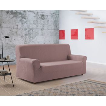 Funda De Sofa Bielastica Adaptable Z51, 2 Plazas - 140 - 170 Cm.  Rosa Estoralis