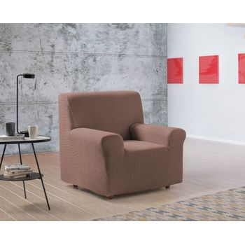 Funda De Sofa Bielastica Adaptable Z51, 1 Plaza - 80 - 110 Cm.  Teja Estoralis