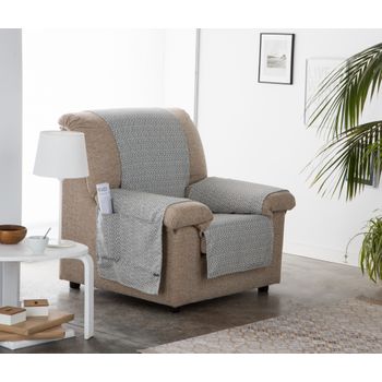 Funda De Sofá Practica, Salva Sofa Ona, 1 Plaza 55 X 220 Cm.  Gris Estoralis