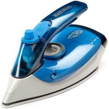 Black & Decker Bxir1000e Plancha Plancha A Vapor Suela De Acero Inoxidable 1000 W Azul, Blanco