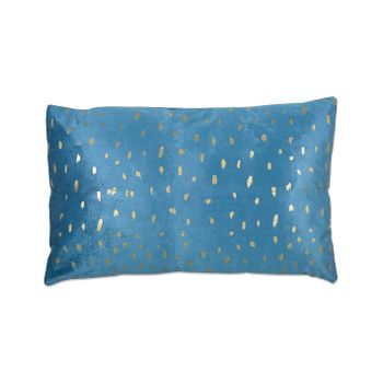 Cojin 53*33 Azul Print Dorado Con Relleno 380 Gr Geneve