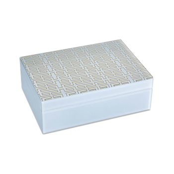 Caja 24cm Decoracion Geometrica Dorada Albba