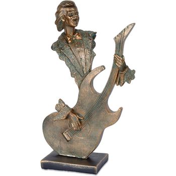 Figura 33cm Musico Guitarra Color Cobre Julen