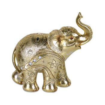 Elefante 24.5*24 Dorado Picasso