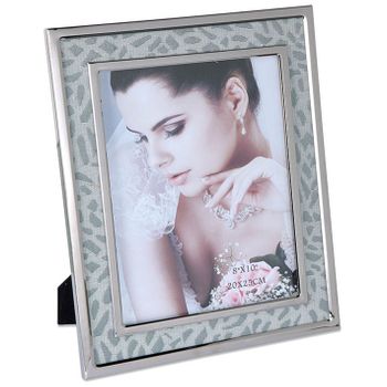 Portafoto 20*25/27*32 Tela Gris Metal Plateado Sintra