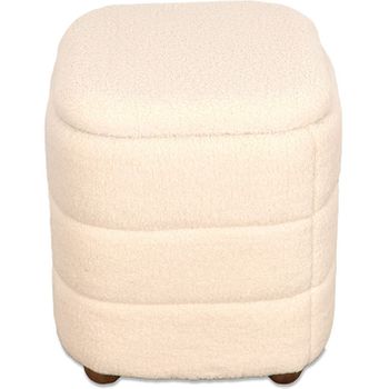 Funda Puff Pera Sin Relleno Beige Acomoda Textil. con Ofertas en Carrefour