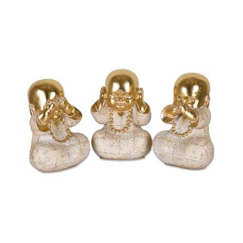 Juego De 3 Figuras Buda Ver Oir Callar Xian