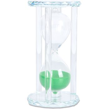 Reloj De Arena De Cristal Arena Verde Sandy