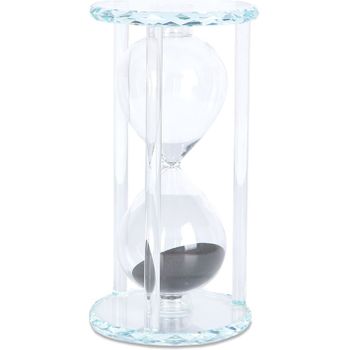 Reloj De Arena De Cristal Arena Negra Sandy