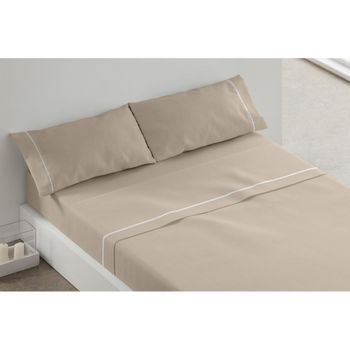 Juego Sábanas Franela Tres Piezas Paduana Berlin Cama 90 Beige con Ofertas  en Carrefour