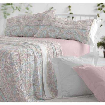 Juego de Sábanas Estampadas Lunares 3 Piezas. Cama 105 cm. Color Rosa  LUNARES, Maisons du Monde en 2023