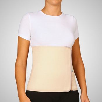 Banda Abdominal De Algodón Con Velcro Color Beige Emo Talla M (90-110 Cm)