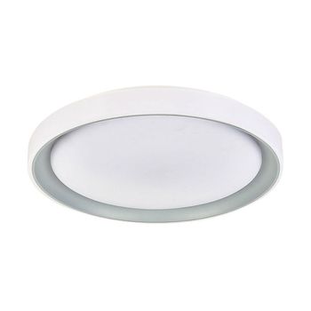 Plafón Kigali Bel Air 72w Luz Led 6480 Lm Con Mando Regulador Blanco/plata Ø50x7 Cm