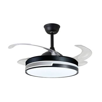 Ventilador De Techo Robin Bel Air 72w Aspas Retráctiles Mando A Distancia Negro Ø108 Cm