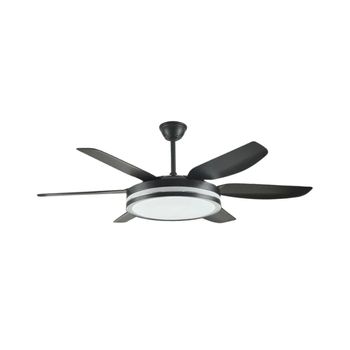 Ventilador De Techo Orion Bel Air 72w 6 Aspas Mando A Distancia Negro Ø132 Cm