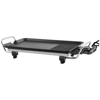 Plancha De Asar Eléctrica Antiadherente, Lisa Y Grill De 1500w Bn3679  Superficie 48x27cm con Ofertas en Carrefour