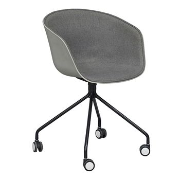 Silla Cute Wheels Gris 81x56x56 Italian Design