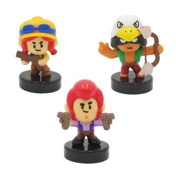 Pack 3 Figuras Con Sello Brawl Stars