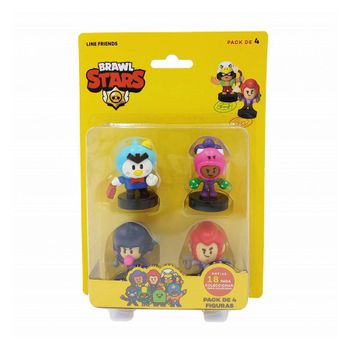 Pack 4 Figuras Con Sello Brawl Stars