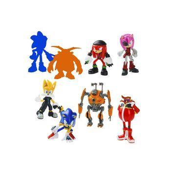Figura Sonic Pack De 8 Figuras Coleccionables. 6,5 Cm Mod Sdo. (bizak - 64112004)