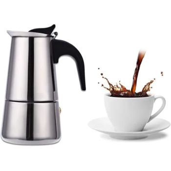 Cafetera Italiana, Induccion, Antioxido , Acero Inoxidable, 4 Tazas con  Ofertas en Carrefour